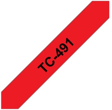 Brothertape TC-491 9mm zwart op rood-2