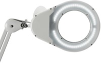 Bureaulamp Maul Viso loep led klem wit-2