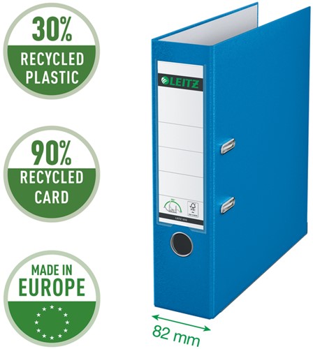 Ordner Leitz A4 80mm licht blauw-3