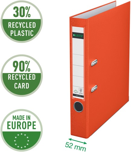 Ordner Leitz A4 50mm licht rood-3