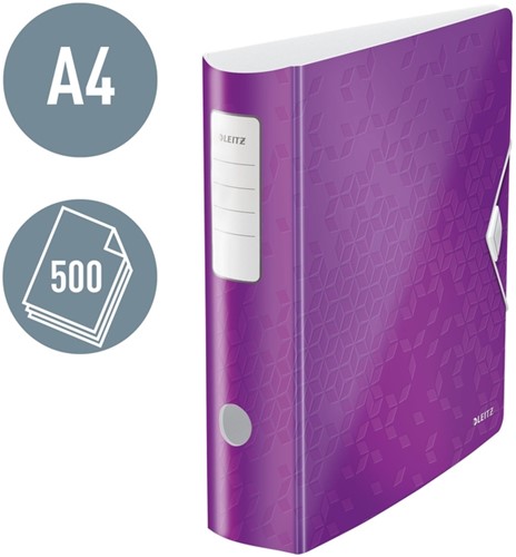 Ordner Leitz WOW active 1106 75mm paars-3