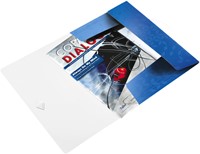 Dossiermap Leitz WOW 3klep A4 PP blauw-2