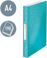 Ringband Leitz WOW 4257 2rings A4 25mm ijsblauw-1