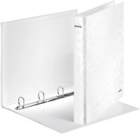 Ringband Leitz WOW A4 4-rings D-mechaniek 25mm karton wit