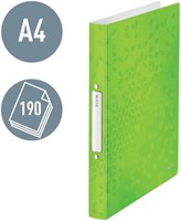 Ringband Leitz WOW A4 2r O-mechaniek 25mm PP groen-2