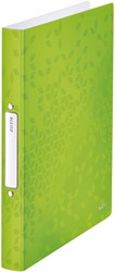 Ringband Leitz WOW A4 2r O-mechaniek 25mm PP groen