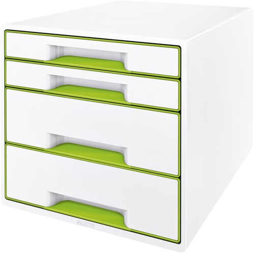 Ladenbox Leitz WOW 4 laden wit/groen