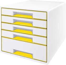 Ladenbox Leitz WOW 5 laden wit/geel