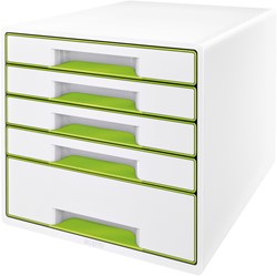 Ladenbox Leitz WOW 4 laden wit/groen