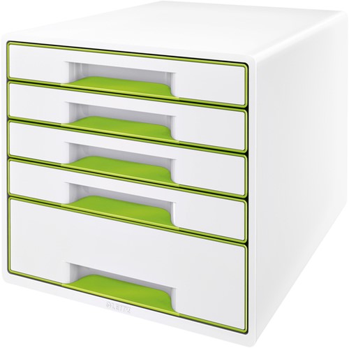 Ladenbox Leitz WOW 4 laden wit/groen
