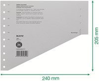 Scheidingsbladen Leitz A4 karton 200gr 11-gaats grijs-7