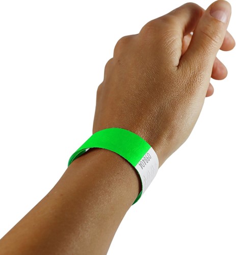 Polsband Combicraft tyvek groen pk/100-3