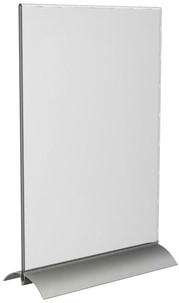 Kaarthouder Europel A4 staand T-standaard acryl aluminium-2