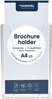 Folderhouder Europel wand A6, 1/3 A4 transparant