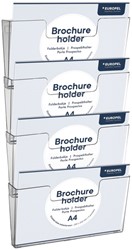 Folderhouder Europel A4 wand liggend koppelbaar acryl ds/4