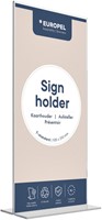 Kaarthouder Europel 105x210mm staand T-standaard acryl