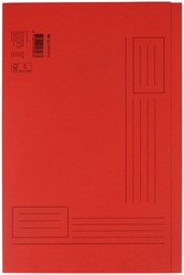 Dossieromslag folio zichtrand rood
