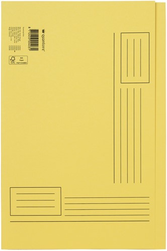 Dossieromslag folio zichtrand geel