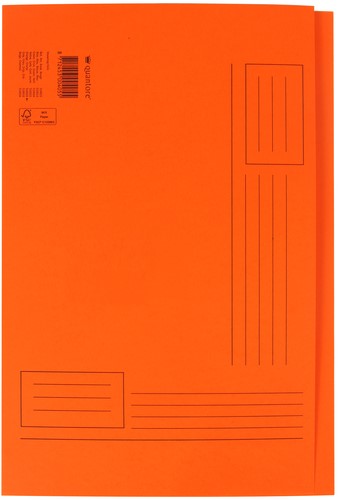 Dossieromslag folio zichtrand oranje
