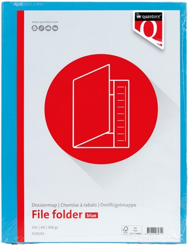 Dossiermap A4 blauw Quantore-2