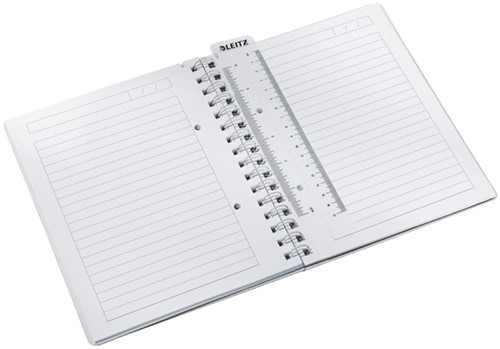 Notitieboek Leitz WOW A5 spiraal lijn pp blauw-3