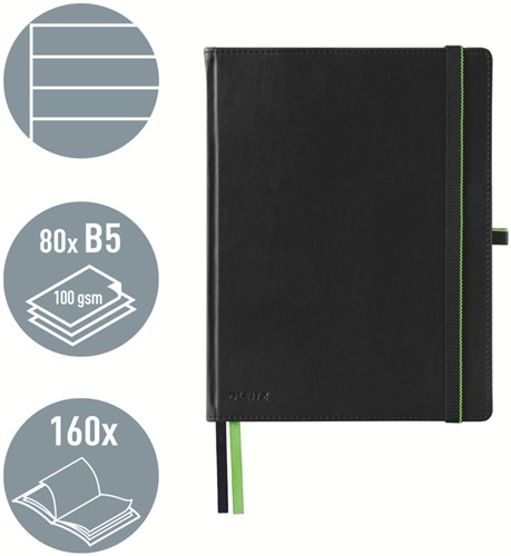 Notitieblok Leitz complete hardcover iPad lijn zwart