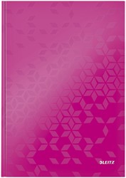 Notitieboek Leitz WOW A4 lijn roze