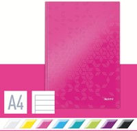 Notitieboek Leitz WOW A4 lijn roze-3