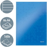 Notitieboek Leitz WOW A4 lijn blauw-1