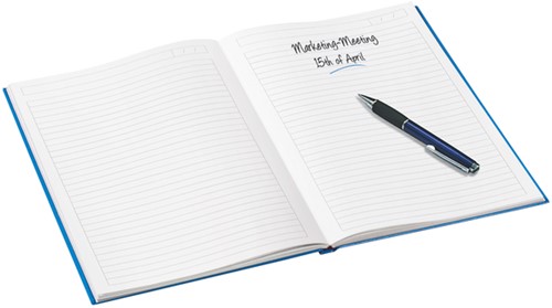 Notitieboek Leitz WOW A4 lijn blauw-2