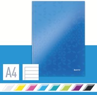 Notitieboek Leitz WOW A4 lijn blauw-3