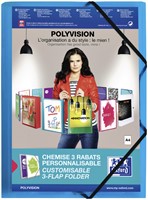 Elastomap Elba A4 Polyvision inclusief insteektas blauw