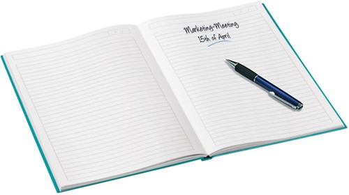 Notitieboek Leitz WOW A4 lijn ijsblauw-2