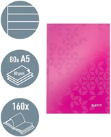 Notitieboek Leitz WOW A5 lijn roze-1