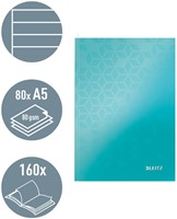 Notitieboek Leitz WOW A5 lijn ijsblauw-2