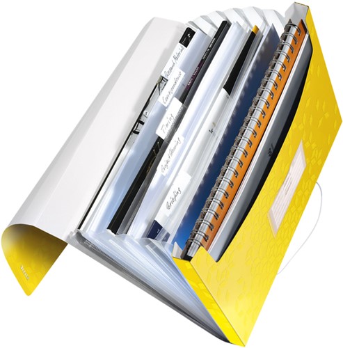 Sorteermap Leitz WOW A4 6-vaks PP geel-2