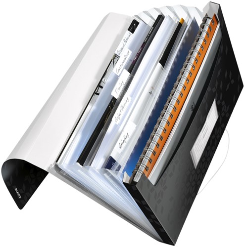 Sorteermap Leitz WOW A4 6-vaks PP zwart-2