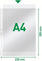Showtas Leitz 4734 A4 4R PVC 0.08mm glad ds/100-2