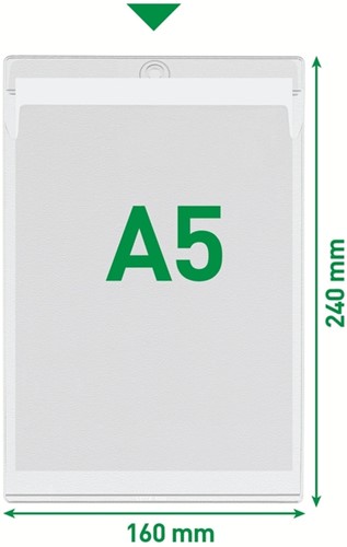 Showtas Leitz 4095 A5 met oog PVC 020mm glad ds/50-2