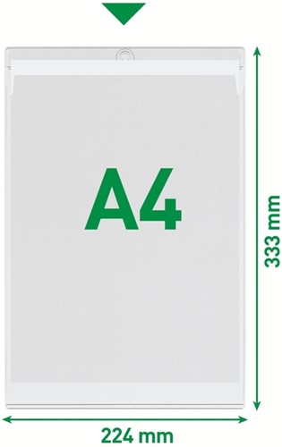 U-tassen 0.20mm A4 Leitz met oog pk/50-2