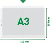 Showtas Leitz 4723 A3 4R PP 0.12mm nerf met inleg ds/50-5