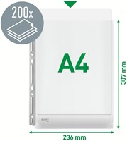 Showtas Leitz extra sterk met expansieplooi A4 PVC pk/3-3