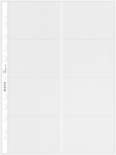 Showtas Leitz visitekaart A4 PP transparant pk/10