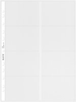 Showtas Leitz visitekaart A4 PP transparant pk/10