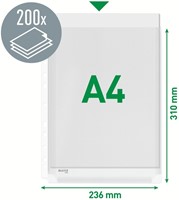 Showtassen A4 11r. expansieplooi pk/10-3