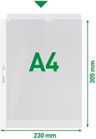 Showtas Leitz A4 4R PP 0.13mm transparant ds/100-2