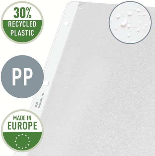 Showtas Leitz A4 4R PP 0.13mm transparant ds/100-3