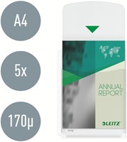 Showtas Leitz harmonica met klep boven A4 PVC pk/5-5