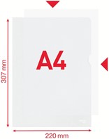 L-tassen A4 0,12mm nerf Esselte ds/100-7