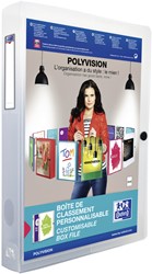 Verzamelbox Elba Polyvision 40mm met insteektas transparant